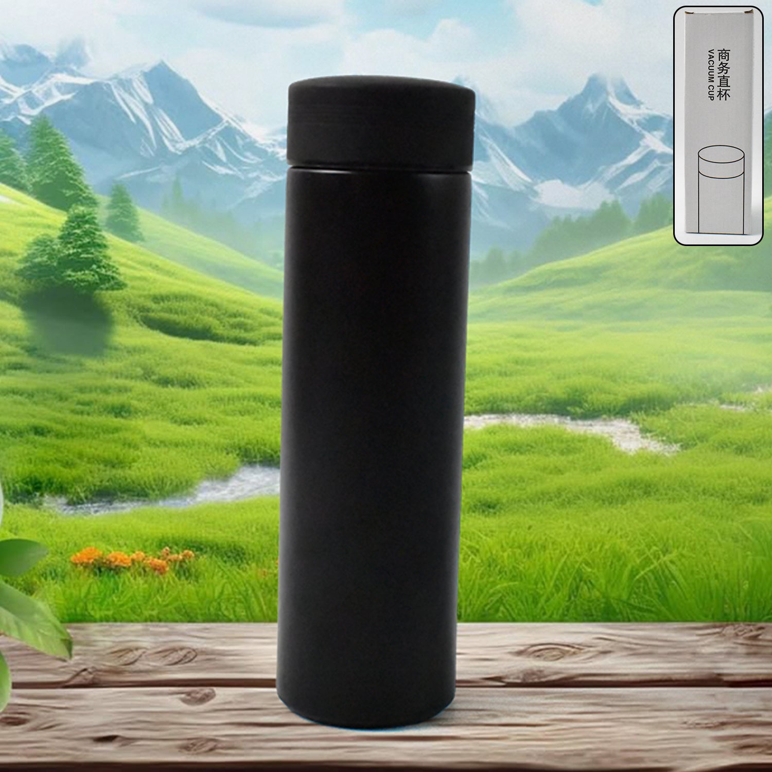 Vacuum Stainless Steel Double Wall Water Bottle (500 Ml)