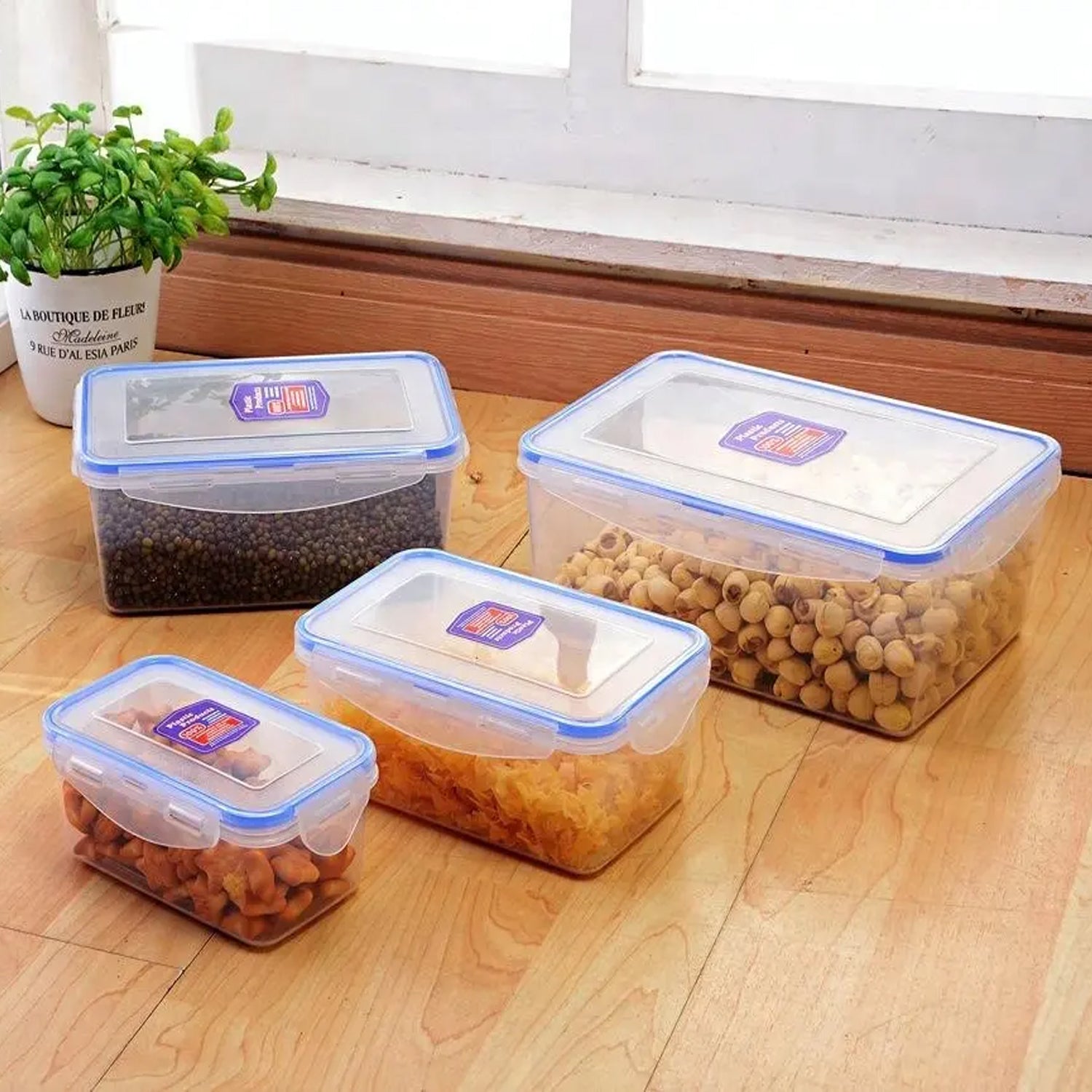 Kitchen Containers Set Fridge Storage Boxes (5 Ps Set)