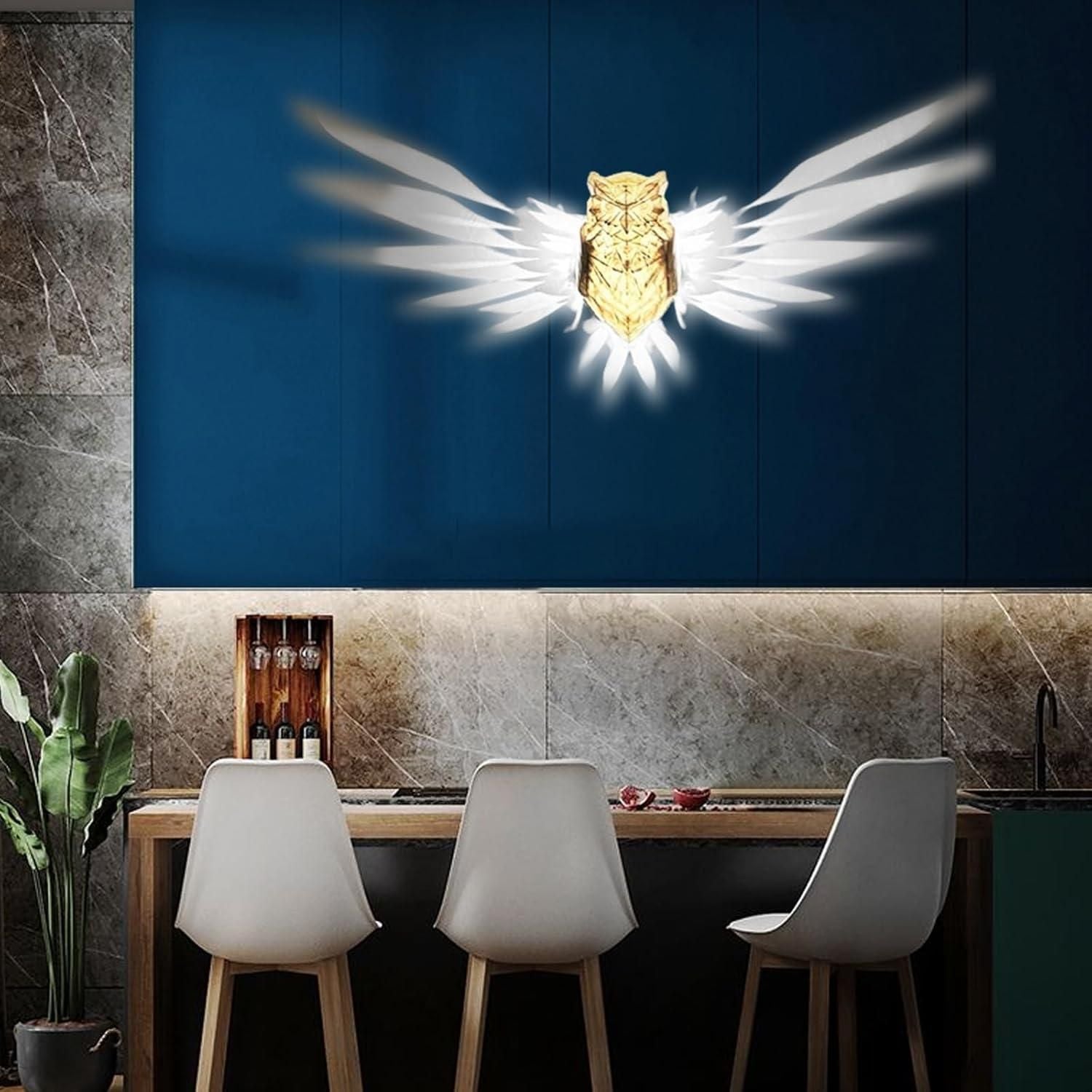 OwlGlow: Wall-Mounted Owl Night Lamp – Whimsical Charm Meets Soft Illumination