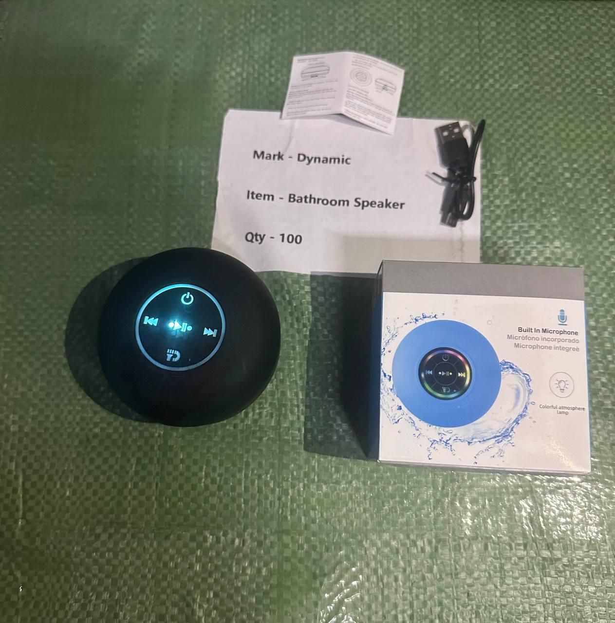 Waterproof Bluetooth Speaker with suction cup