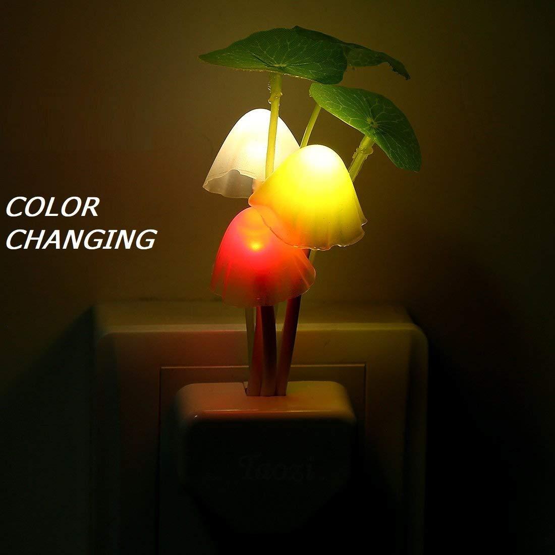 GlowShroom: Automatic Sensor Mushroom Night Lamp – Color-Changing Magic for Every Room
