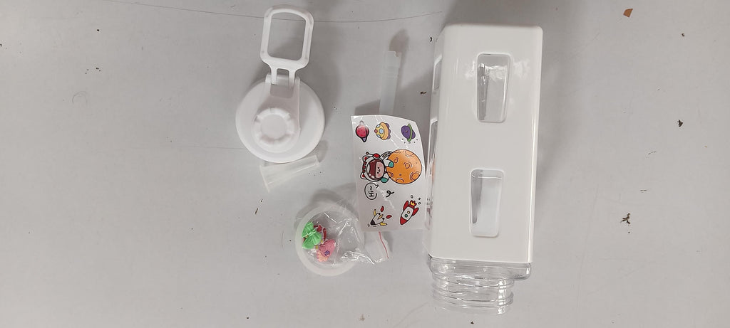 Kawaii Water Bottle with Lid and Straw (700ml)