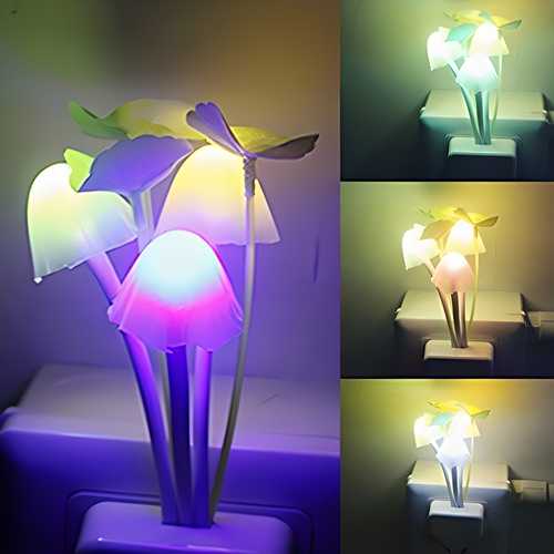 GlowShroom: Automatic Sensor Mushroom Night Lamp – Color-Changing Magic for Every Room