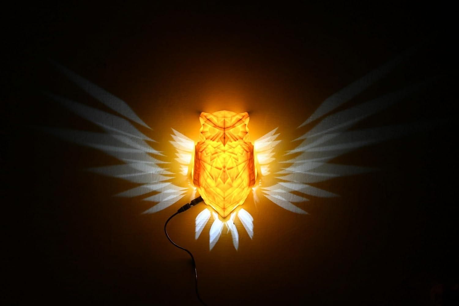 OwlGlow: Wall-Mounted Owl Night Lamp – Whimsical Charm Meets Soft Illumination