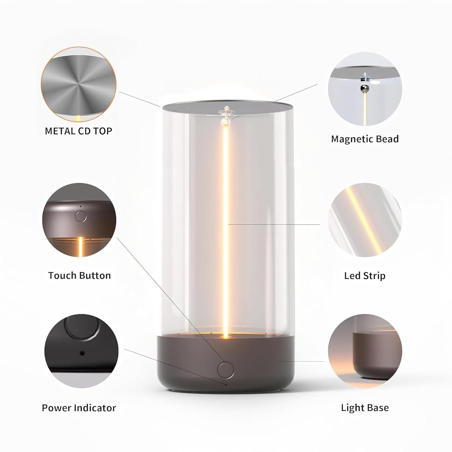 MagniGlow: Magnetic Balance LED Lamp – A Modern Twist on Light & Design