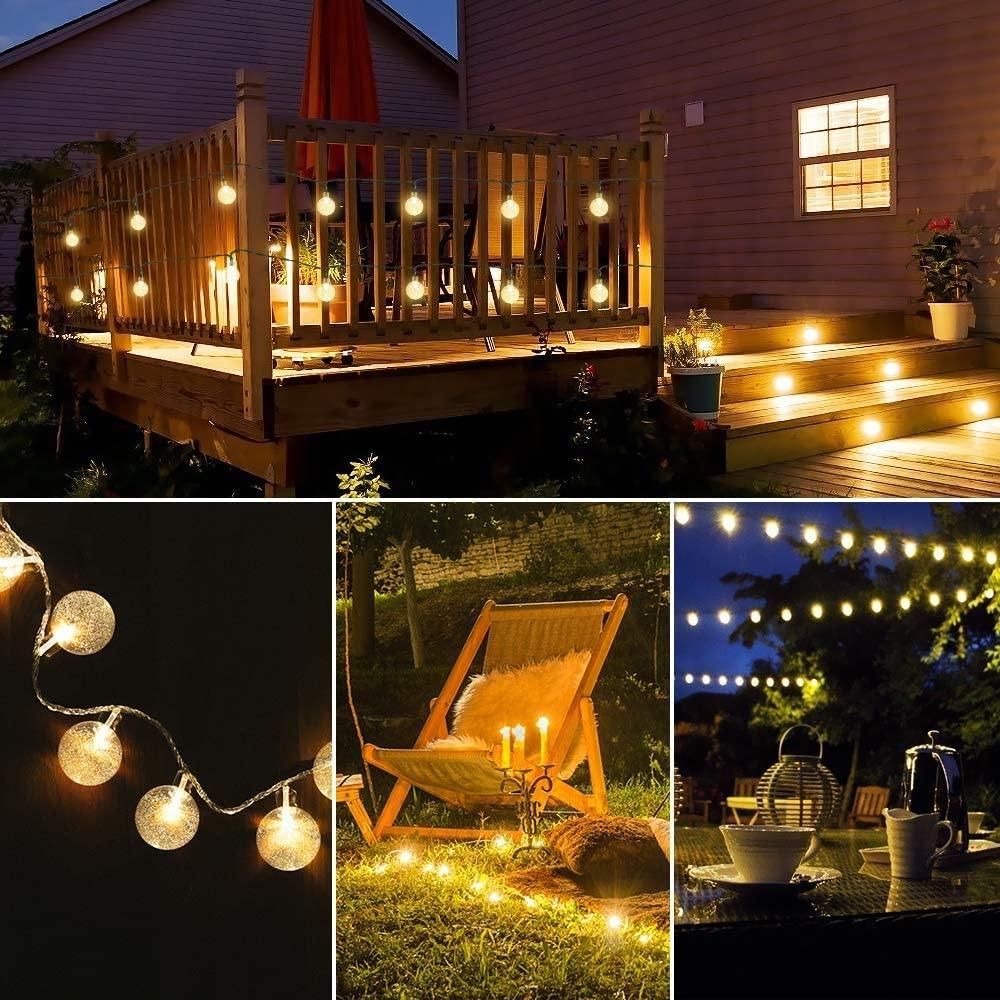 CrystalGlow 16-LED Ball String Lights – Elegant Ambience for Every Occasion