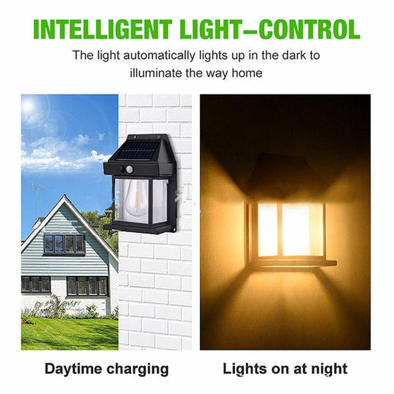 SunGuard Pro: Solar-Powered Outdoor Wall Light – Smart Lighting for Safer Nights