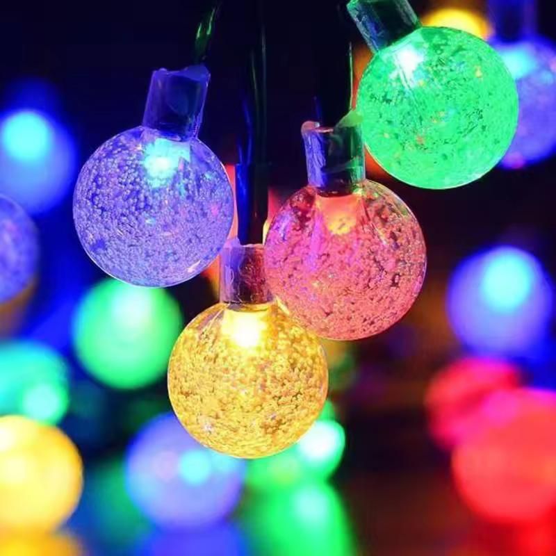 LumiBubbles: 14-LED Crystal Bubble Ball String Fairy Lights – For Whimsical, Dreamy Decor