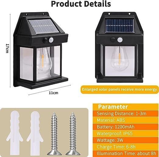 SunGuard Pro: Solar-Powered Outdoor Wall Light – Smart Lighting for Safer Nights