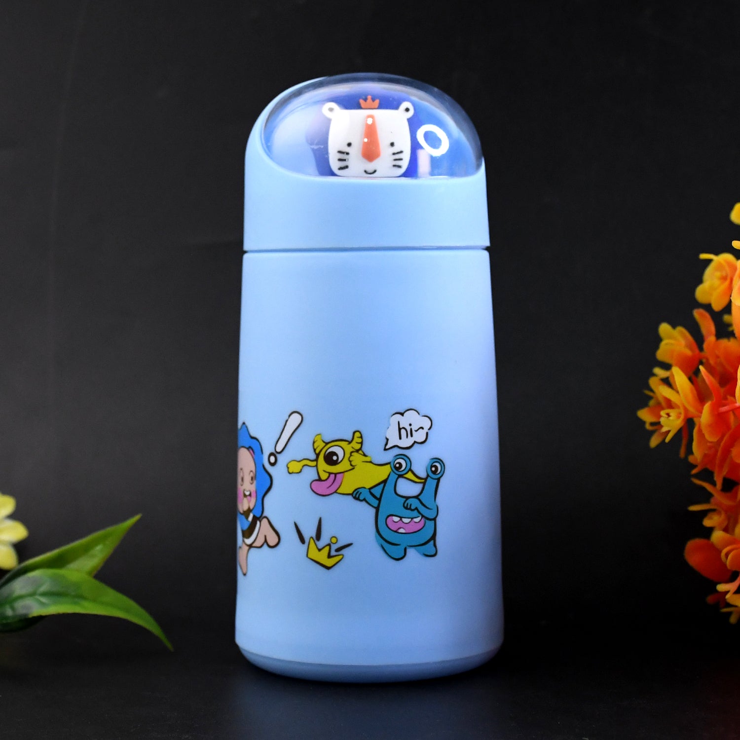 Double Wall Cartoon Glass Water Bottle 350ml