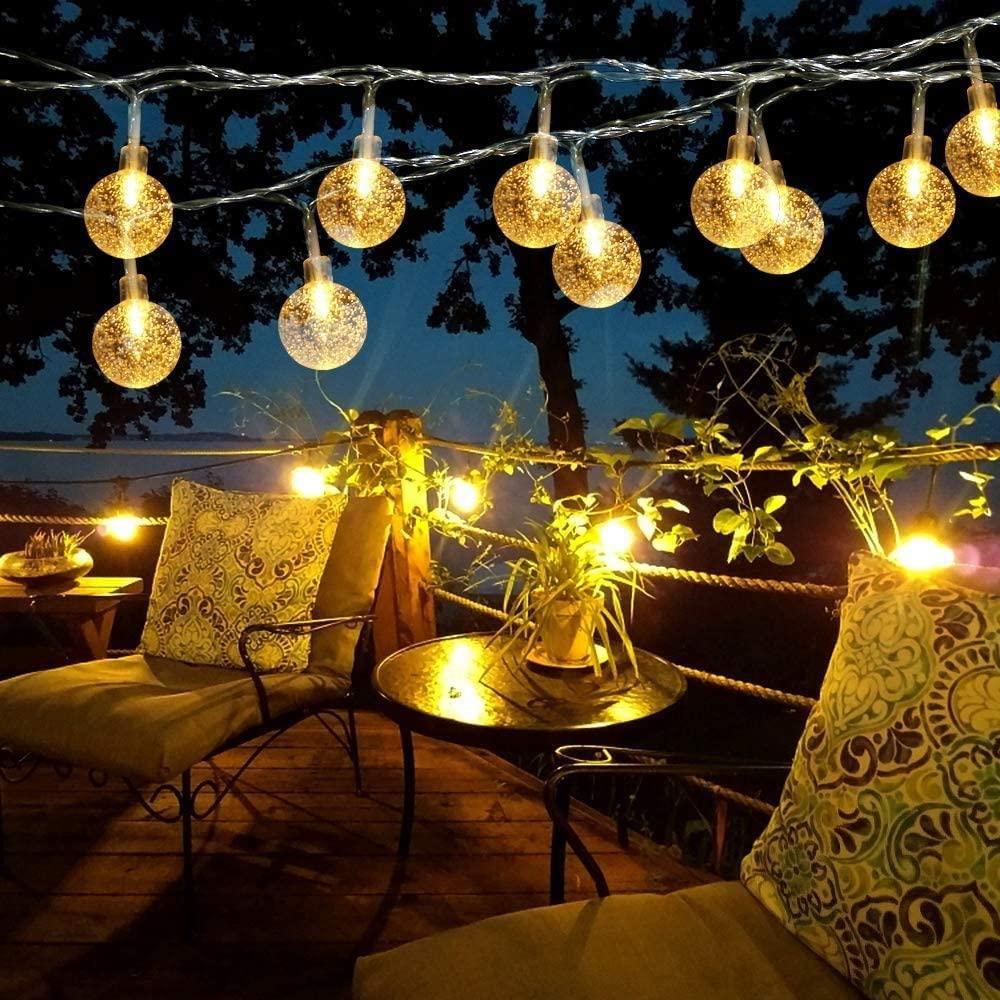 CrystalGlow 16-LED Ball String Lights – Elegant Ambience for Every Occasion