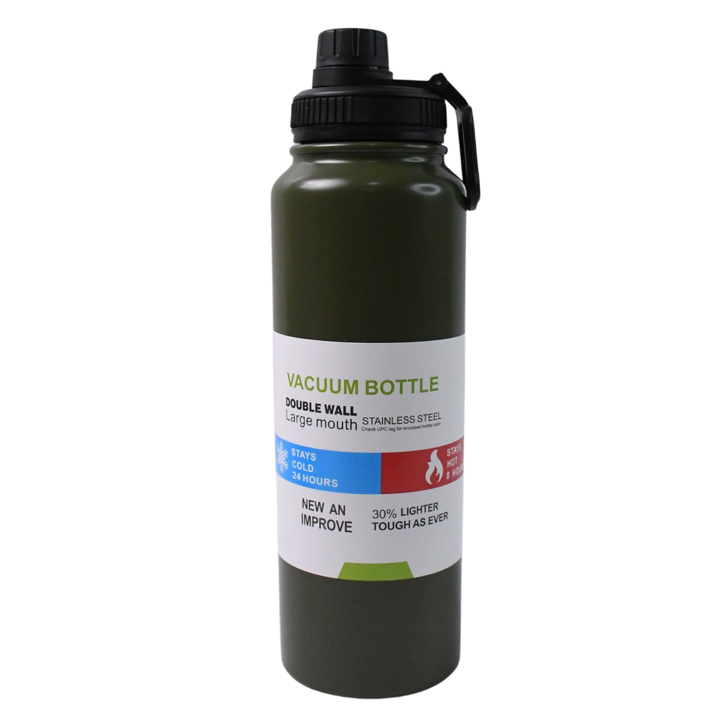 Stainless Steel Double Wall Vacuum-insulated Drink Water Bottle (1Liter)