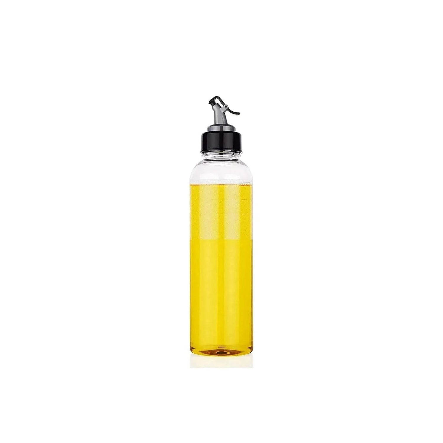 Oil Dispenserwith Lid - Clear Drip Free Spout Controlled Use - 1 Liter