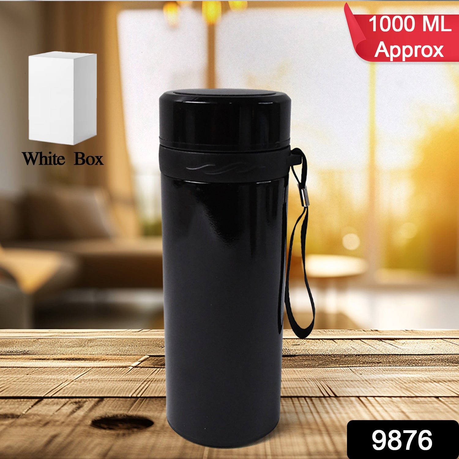 Stainless Steel Vacuum Thermos Flask Bottle (1Liter)
