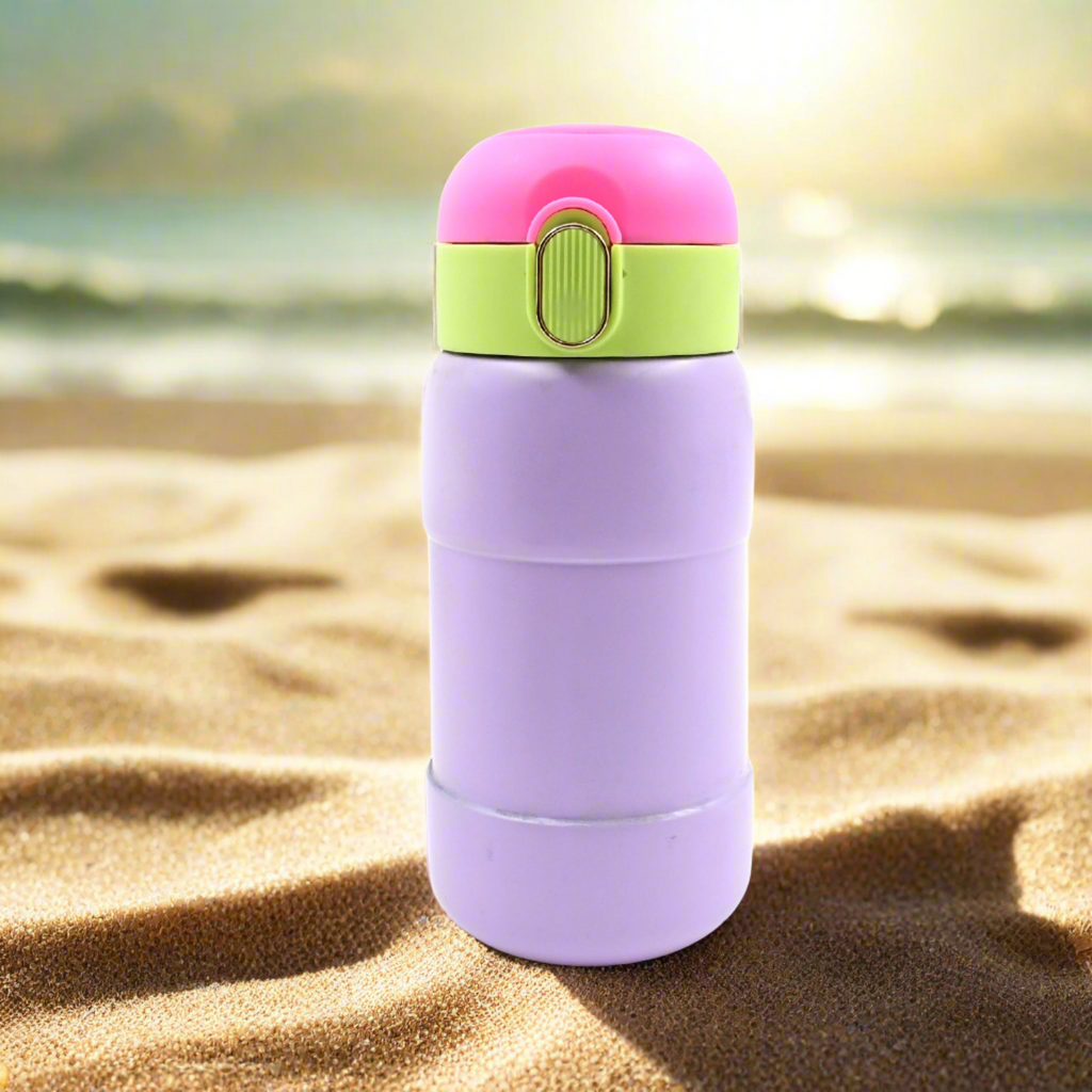 Stainless Steel Water Bottle For Kids Adults Steel Flask Metal Thermos Spill Proof Cap Closure Bpa Free For School Home Office Drinkware (1 Pc  Mix Design)