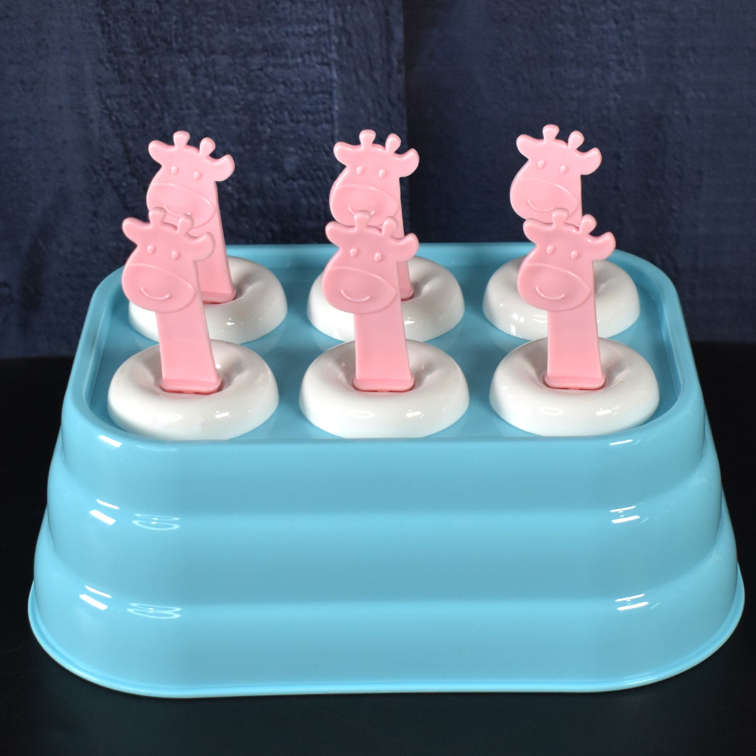 Cavity Popsicle Molds Plastic Giraffe Shape Ice Moulds