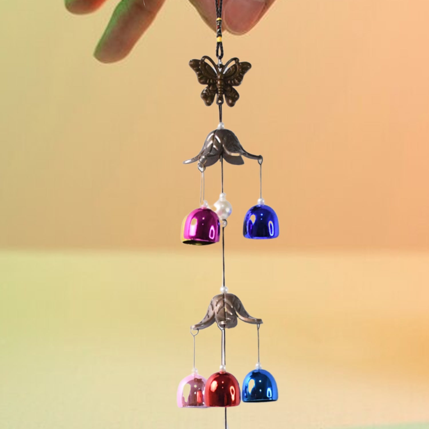TranquilWings: Decorative Dragonfly Wind Chime – Outdoor Elegance with Soothing Sounds