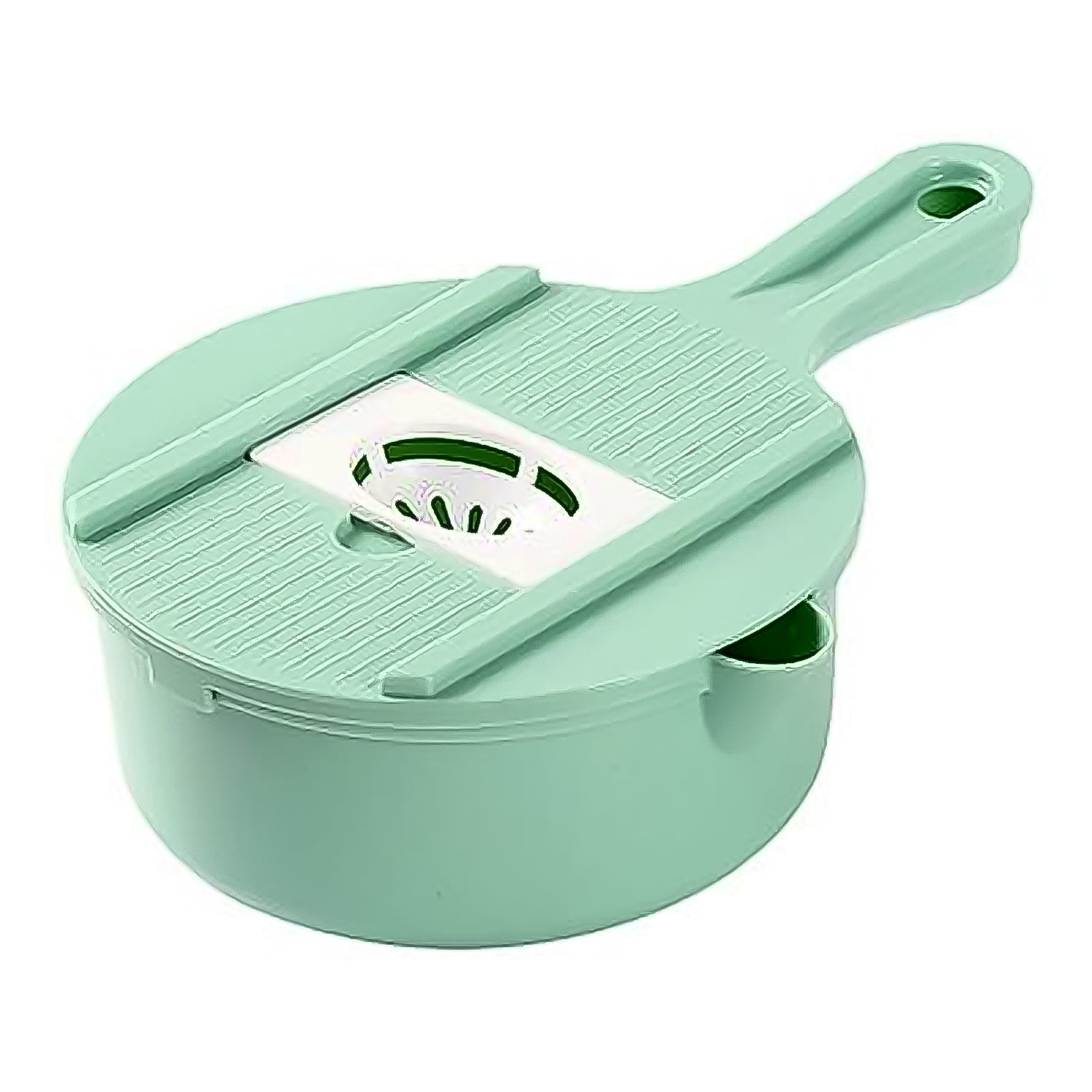 Vegetable Chopper With Drain Basket  6 In 1 Vegetable Slicer Blades (1 Set)