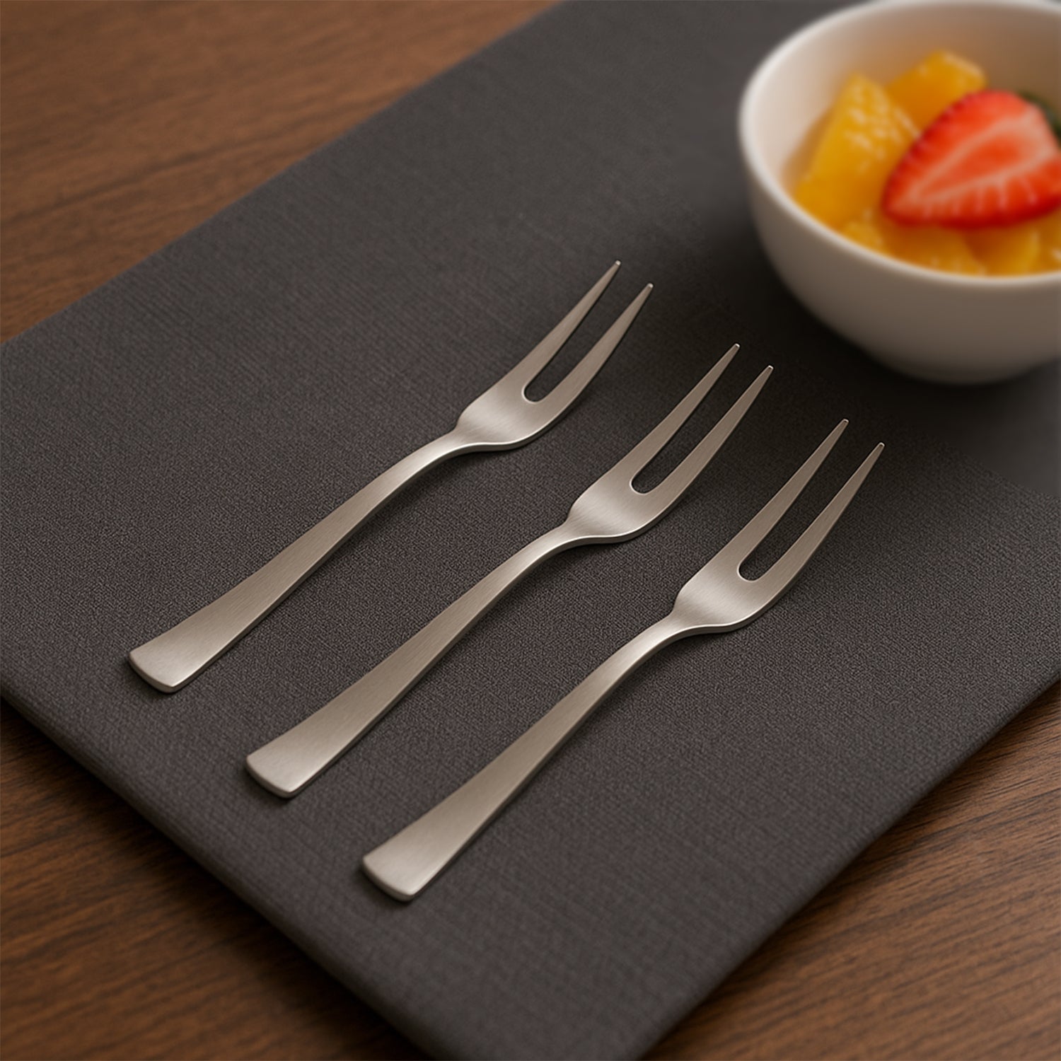 Apex Stainless Steel Fruit Fork (6 Pcs)