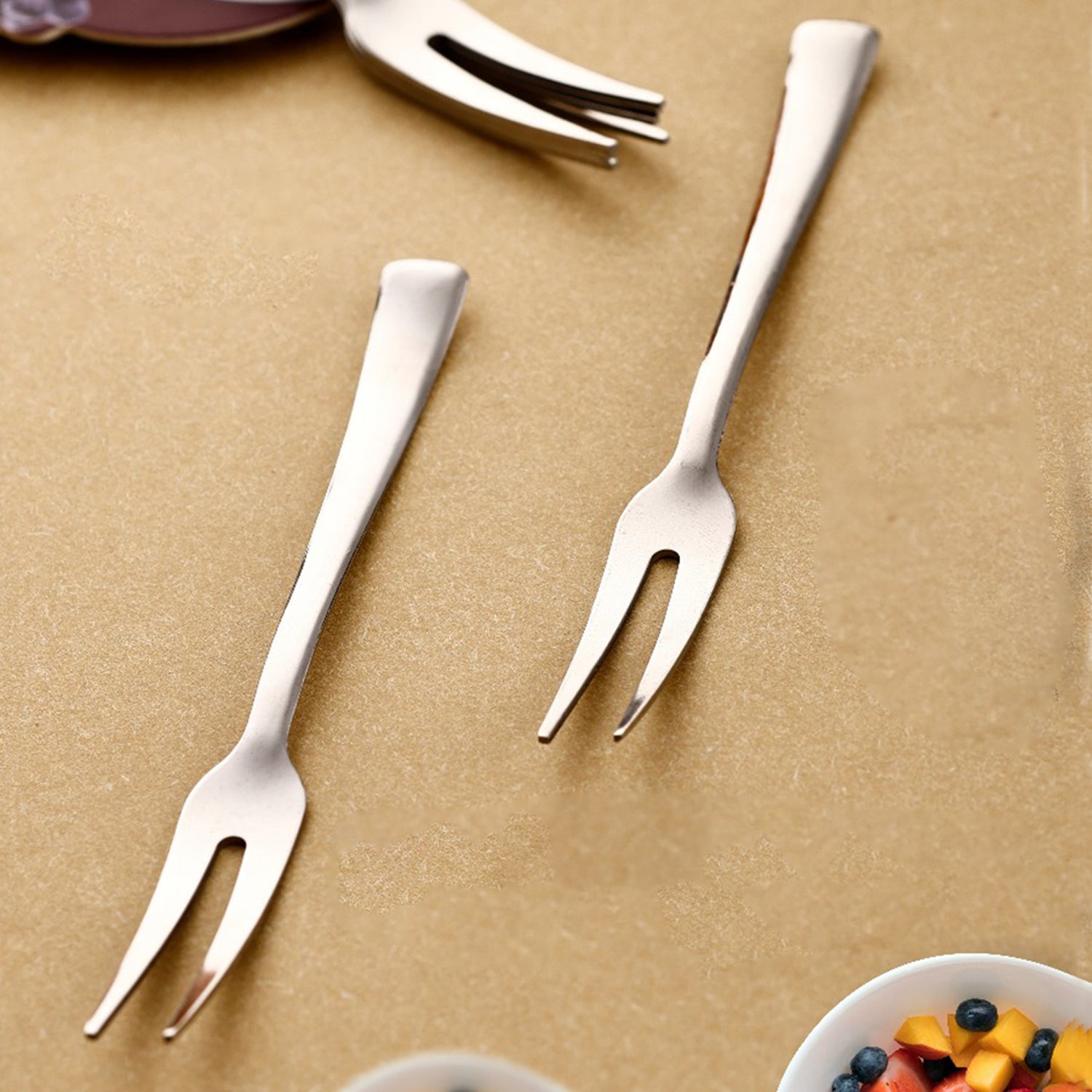 Apex Stainless Steel Fruit Fork (6 Pcs)