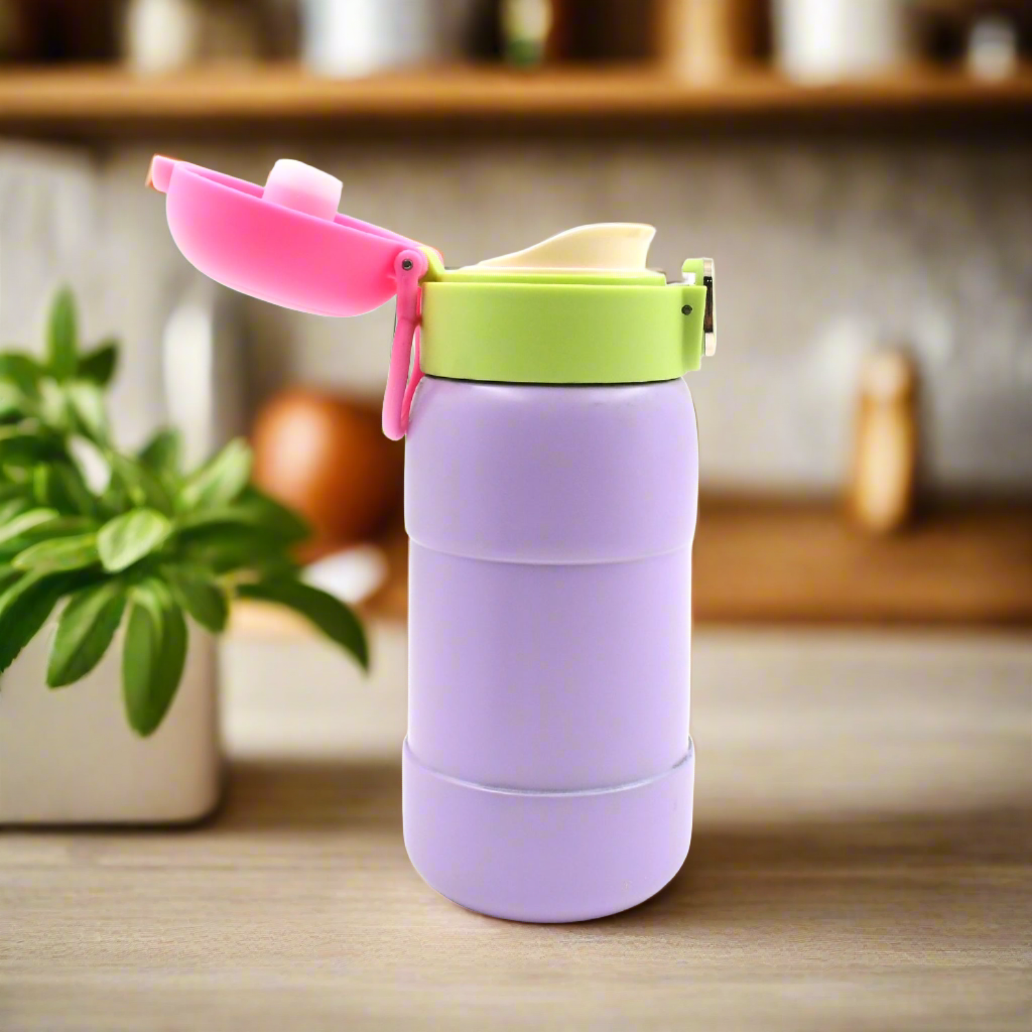 Stainless Steel Water Bottle For Kids Adults Steel Flask Metal Thermos Spill Proof Cap Closure Bpa Free For School Home Office Drinkware (1 Pc  Mix Design)