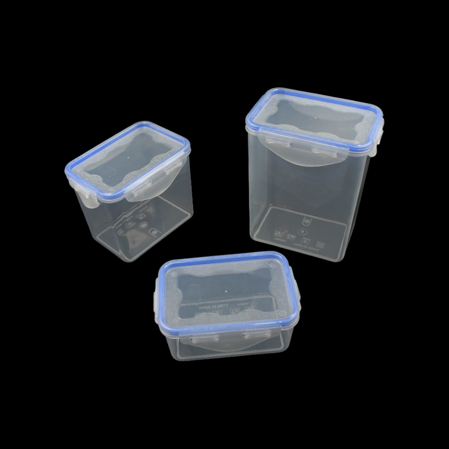Kitchen Storage Container Set With Food Grade Plastic And Air Seal Lock Lid