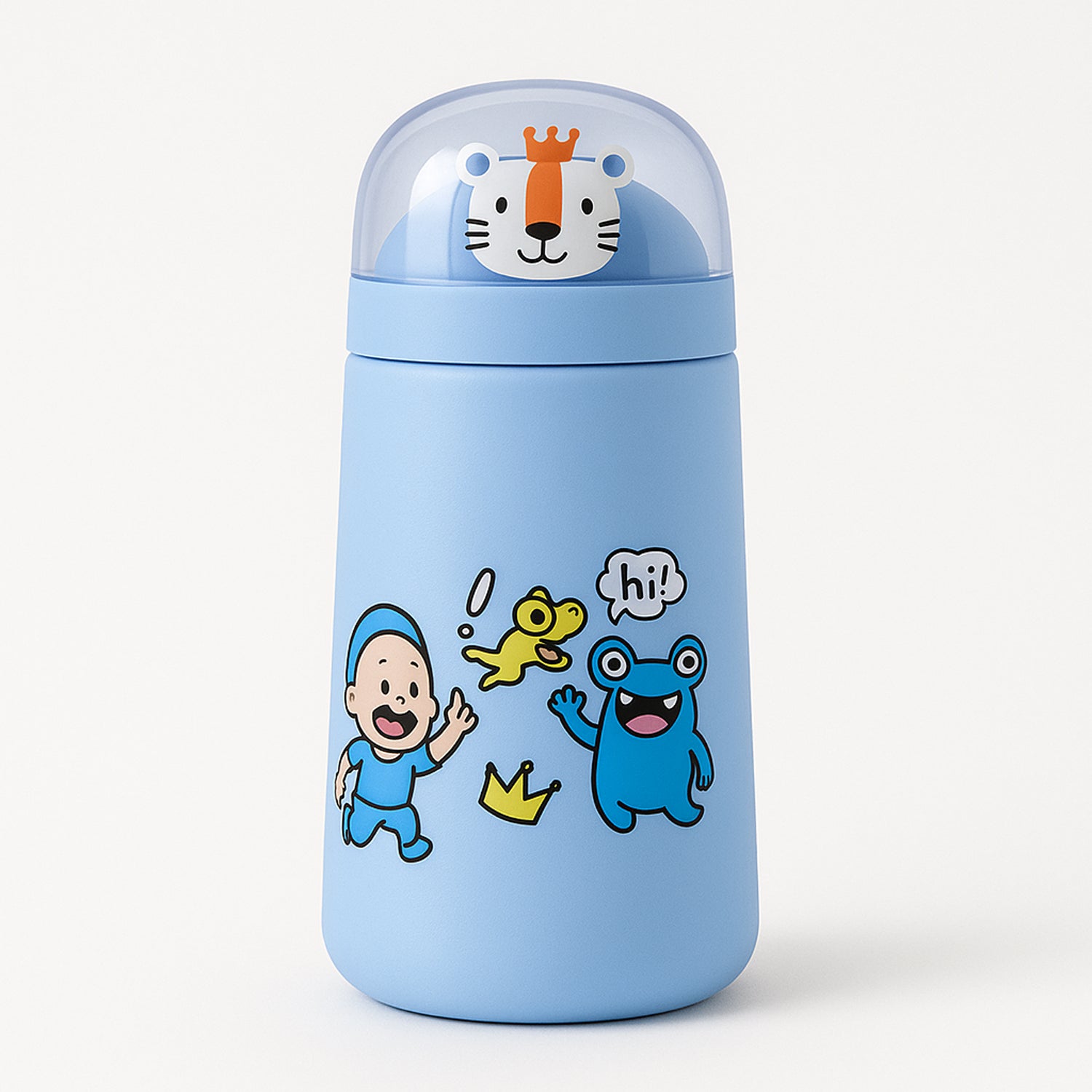 Double Wall Cartoon Glass Water Bottle 350ml