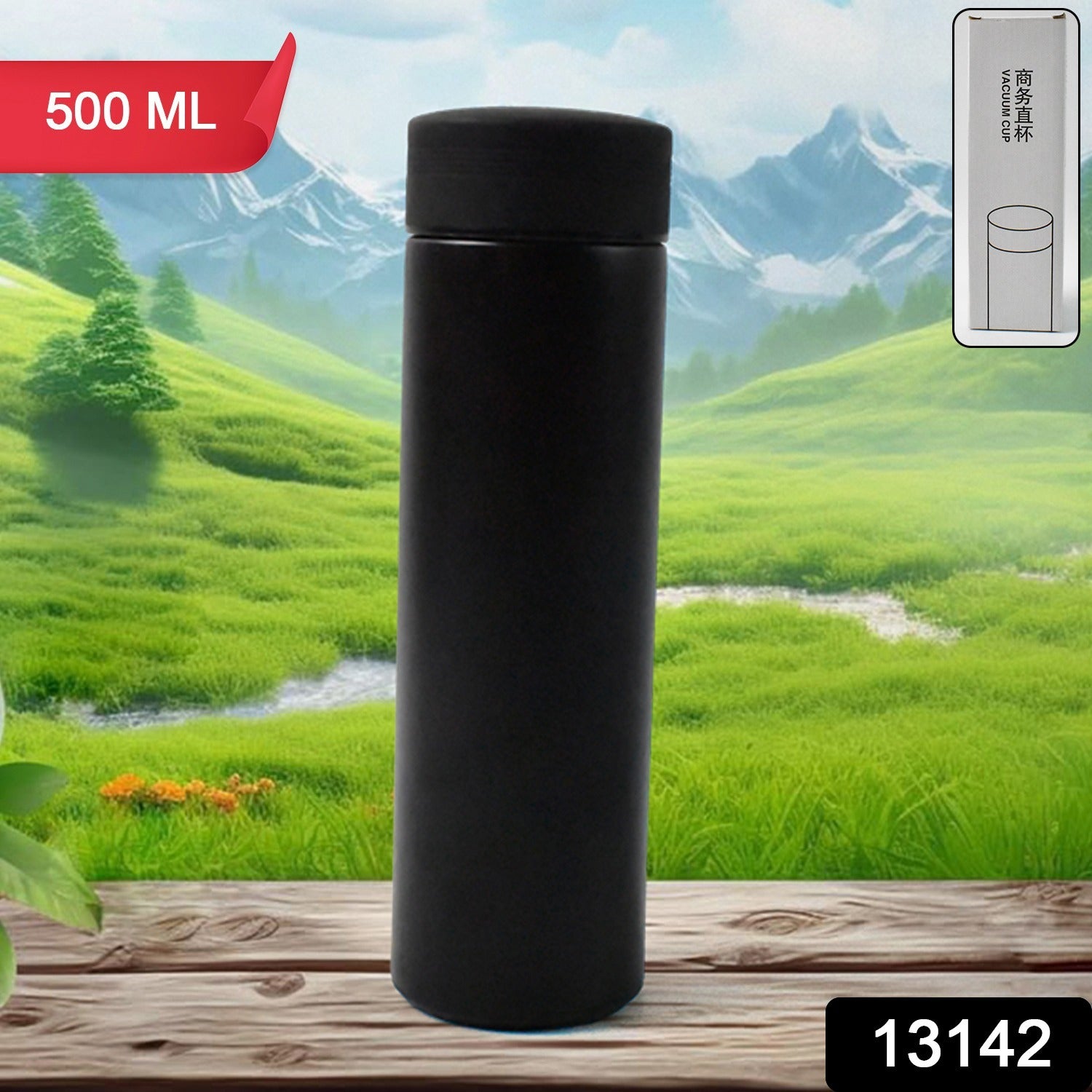 Vacuum Stainless Steel Double Wall Water Bottle (500 Ml)