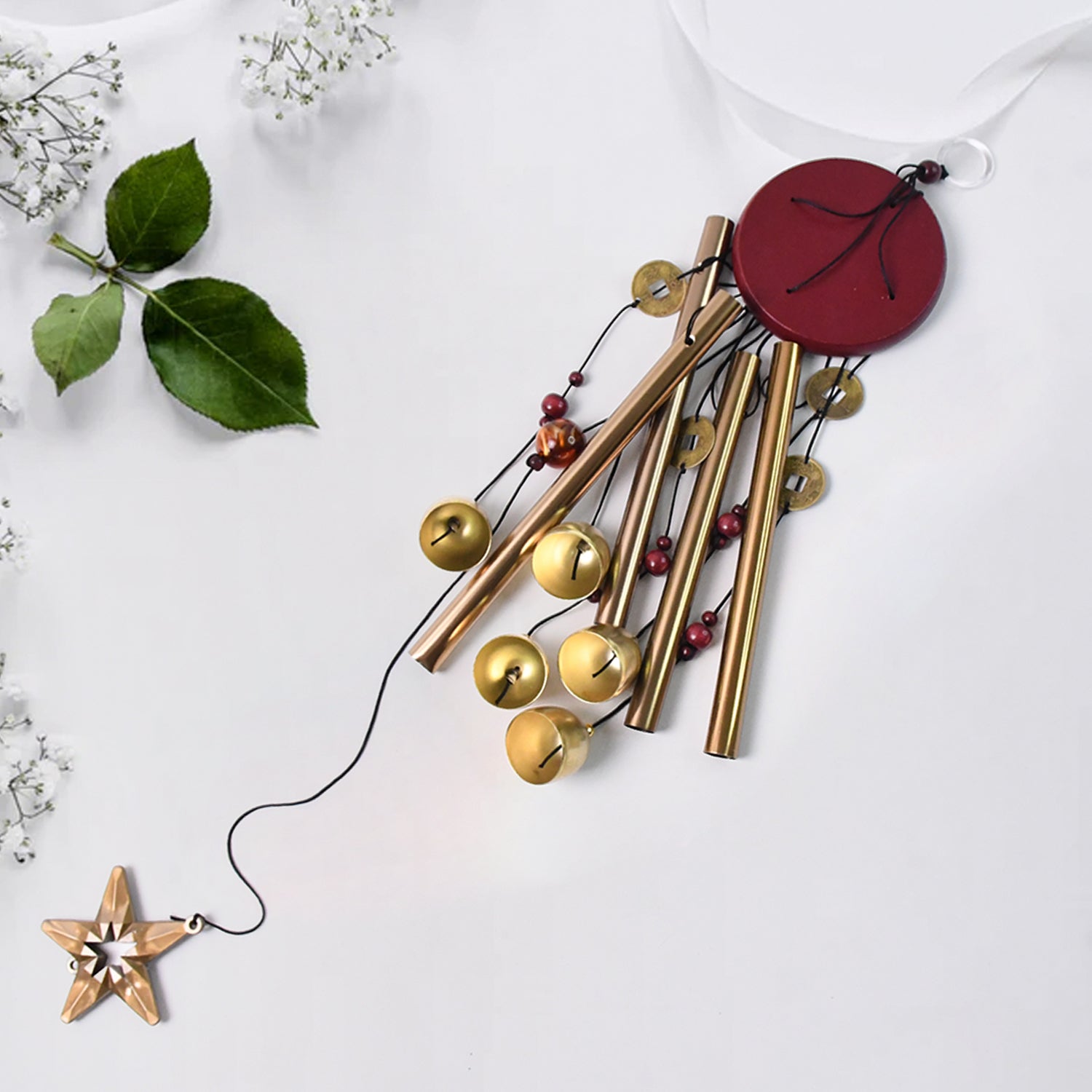 SkyWhisper Dragonfly Wind Chime – Outdoor Hanging Décor with Calming Melodies