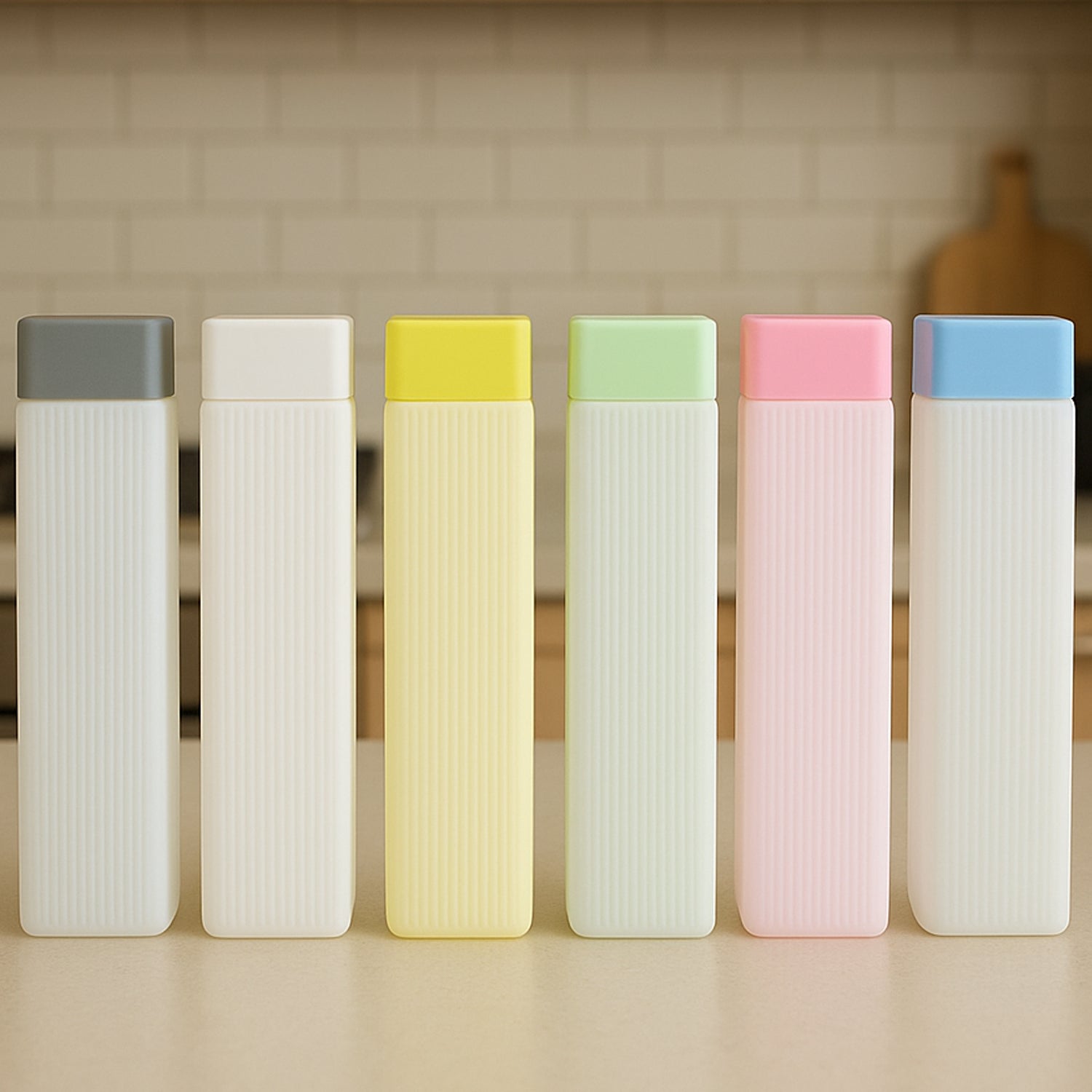 Premium BPA free Leakproof Water Bottles (6pcs set)