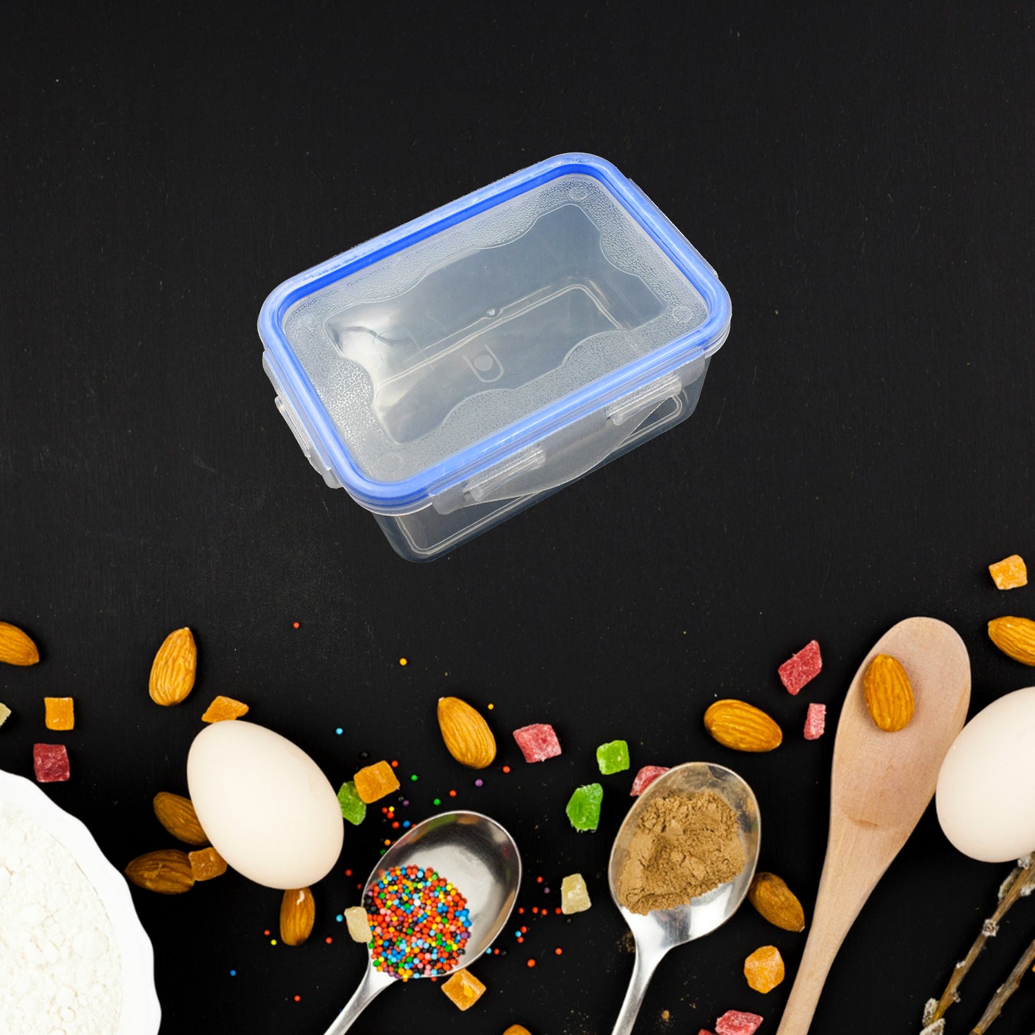 Kitchen Storage Container Set With Food Grade Plastic And Air Seal Lock Lid