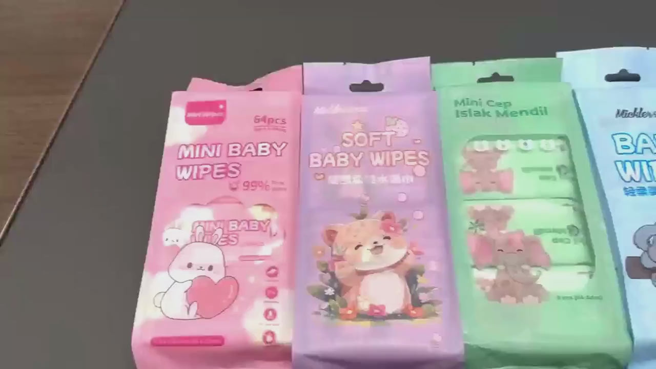 Mini Portable Disposable Baby Wipes For Face And Household Use