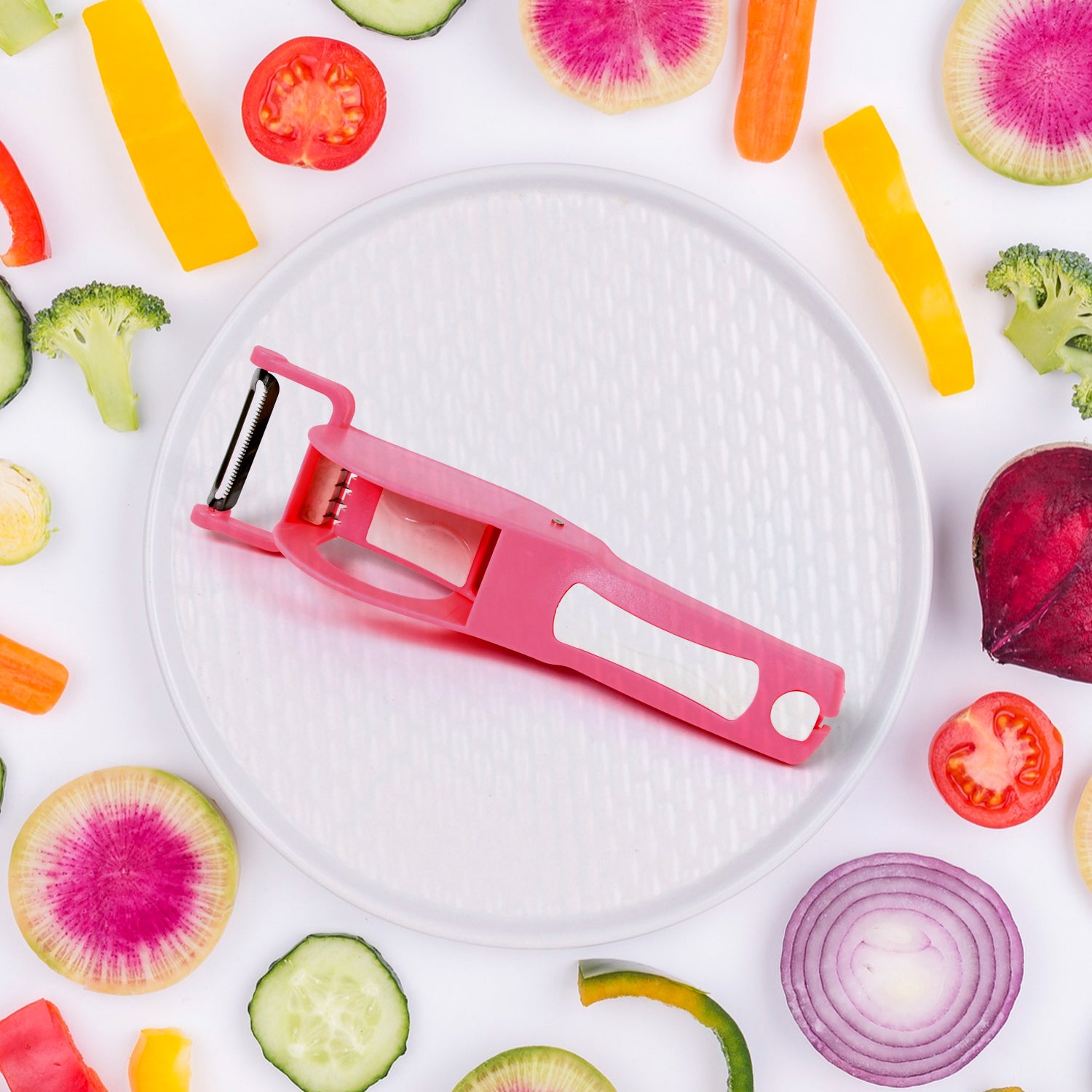 Vegetable & Fruit Multi Cutter 5 Blade Vegetable Cutter With Peeler